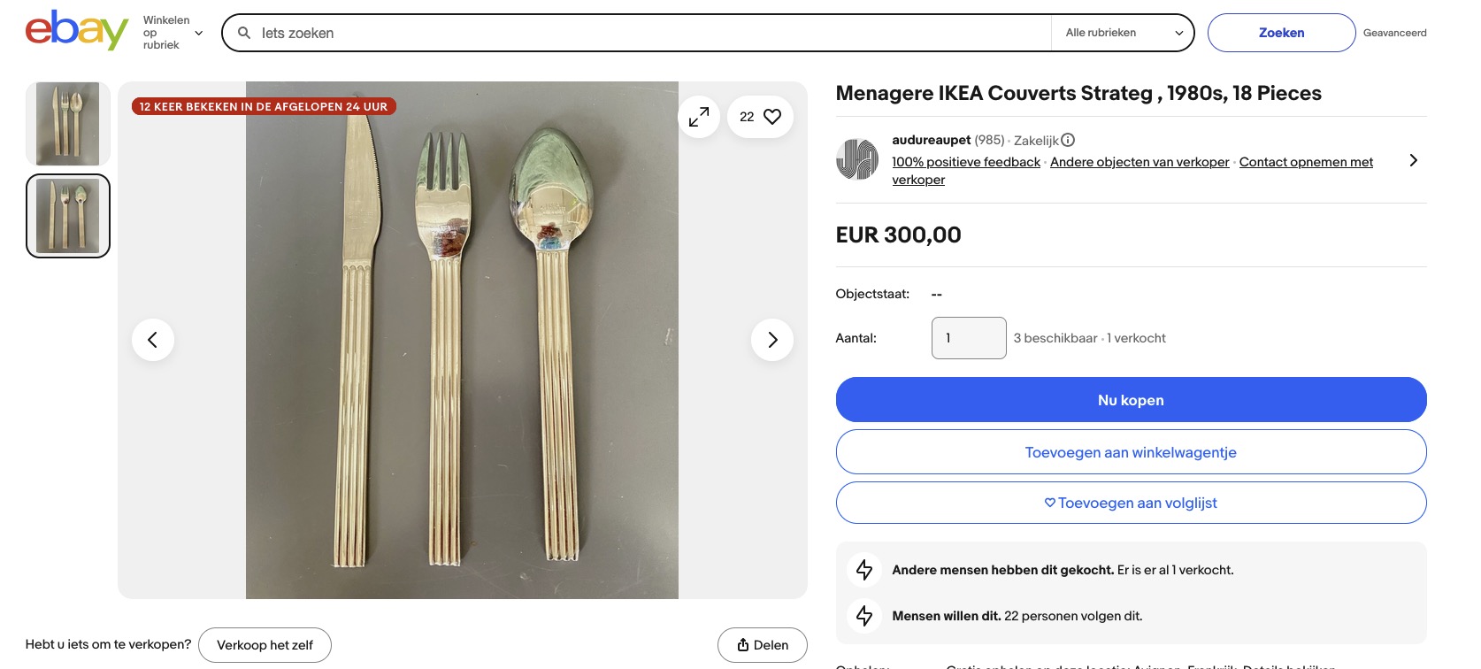 Menagere IKEA Couverts Strateg , 1980s, 18 Pieces