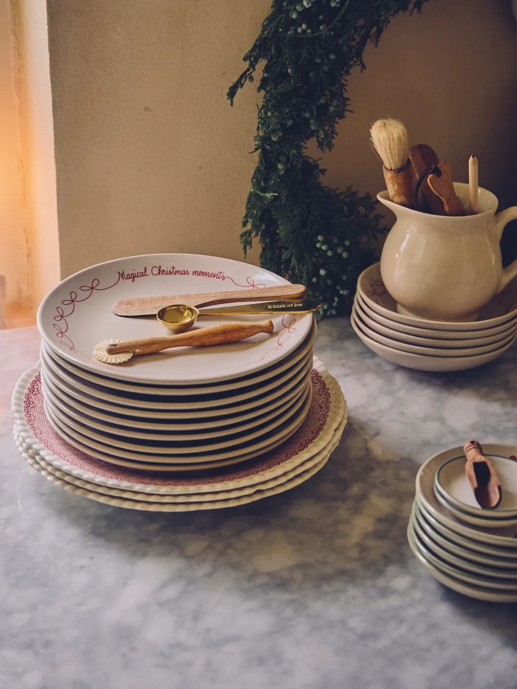 Kerstdinerbord