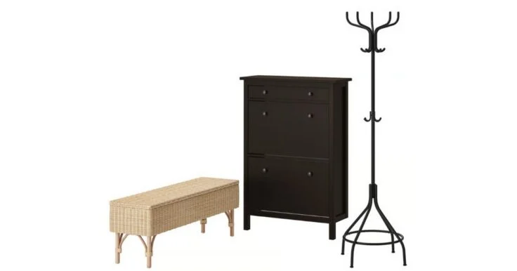 Halmeubelen, set van 3, IKEA, 397,99 euro