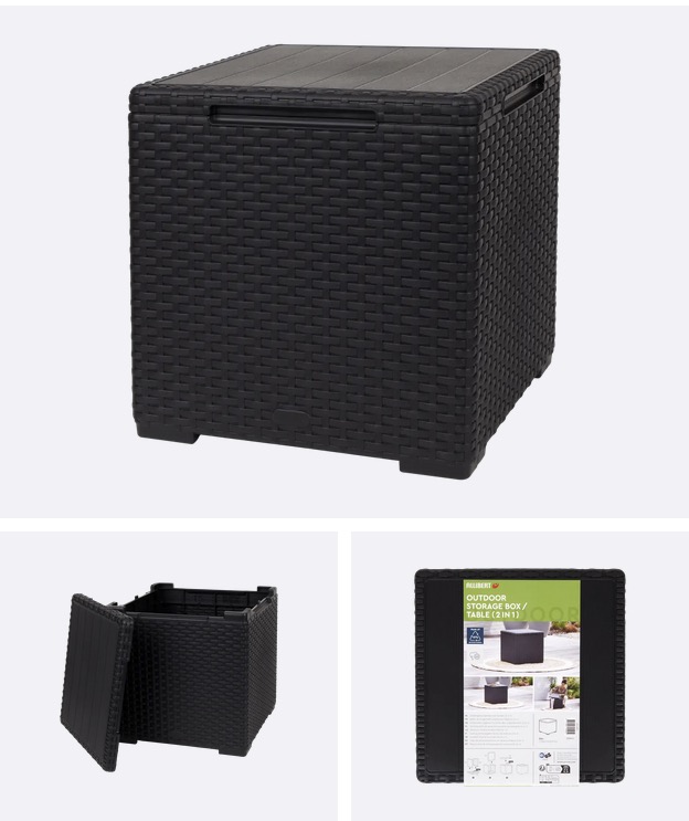Allibert 2-in-1 opbergbox en tafeltje