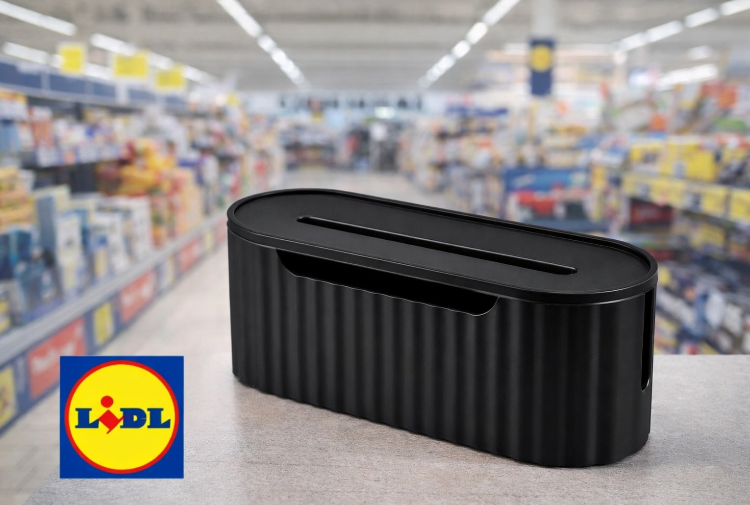 Kabeldoos Lidl in een moderne interieur opbergwereld